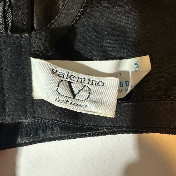 Vintage 90s Valentino Intimo Bra Black Lace - Picture 4 of 7